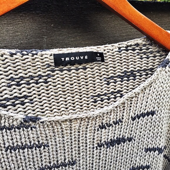 ✨HP🍓 Trouve chunky space dye taupe sweater size M - Picture 2 of 5